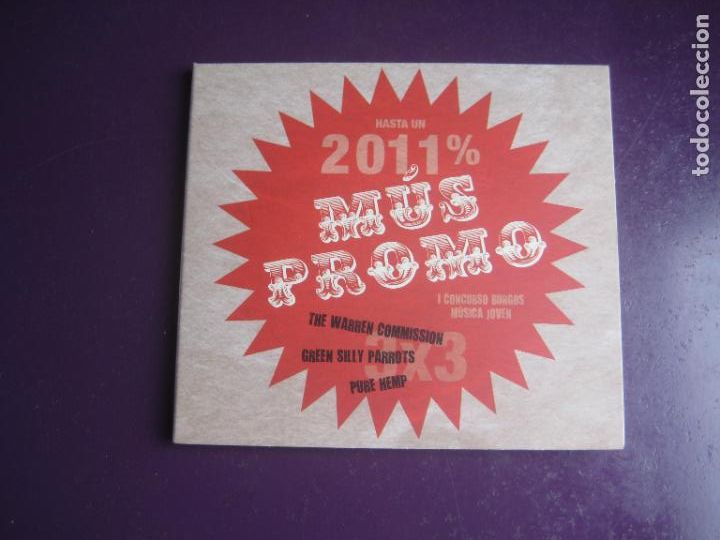 CDs de m&uacute;sica: CD RECOP 3 BANDAS BURGOS 2011 - WARREN COMMISSION - GREEN SILLY PARROTS - PURE HEMP - 11 TEMAS