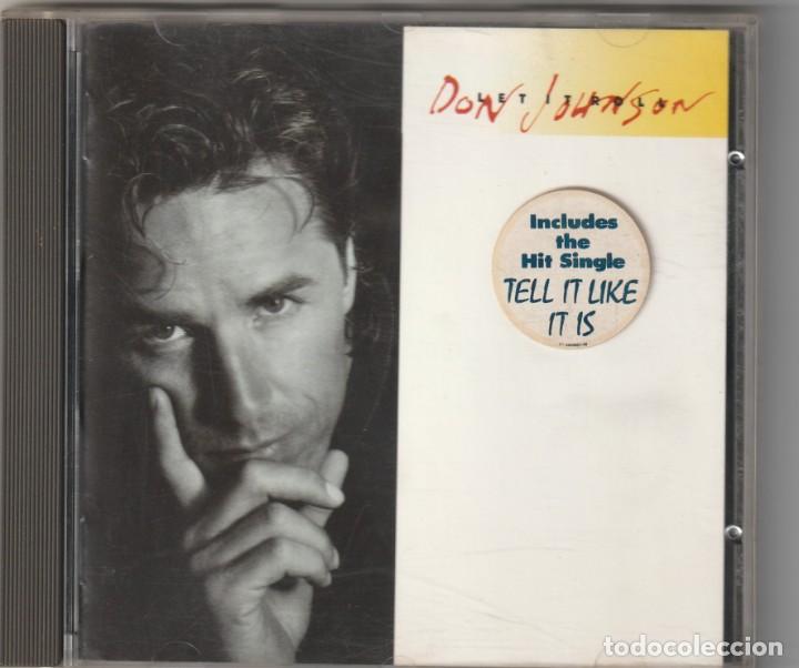 CDs de m&uacute;sica: DON JOHNSON - LET IT ROLL (CD EPIC 1989) - Foto 1