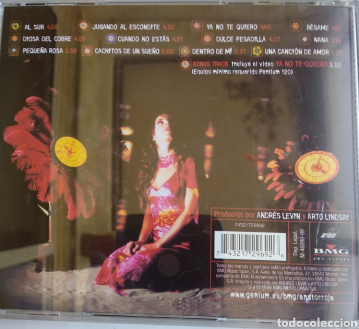 CDs de m&uacute;sica: *ANA TORROJA, SPAIN, ARIOLA,1999 - Foto 2