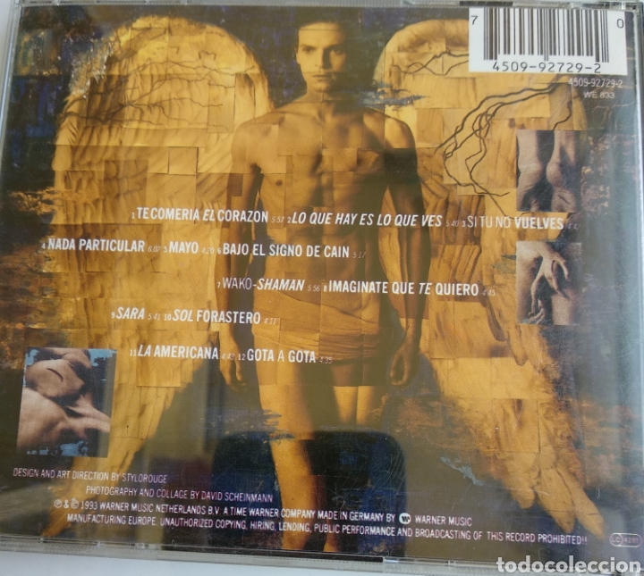 CDs de m&uacute;sica: *MIGUEL BOSE, EU, WEA, 1993 - Foto 2