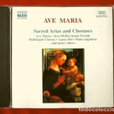 CDs de Música: AVE MARIA (CD) ARIAS SACRAS Y COROS - BACH, HANDEL ALELUYA, MOZART, SCHUBERT, FRANCK PANIS ANGELICUS