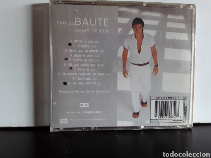 CDs de m&uacute;sica: Carlos Baute &lrm;&ndash; Dame De Eso - Foto 2