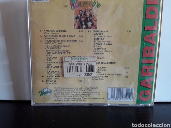CDs de m&uacute;sica: Garibaldi &lrm;&ndash; Caribe - Foto 2