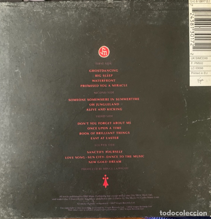 CDs de m&uacute;sica: Simple Minds Live cd (solo disco 1) - Foto 2
