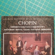 CDs de Música: CHOPIN CD CONCIERTO PARA ORQUESTA Y PIANO N2. Lote 342071073