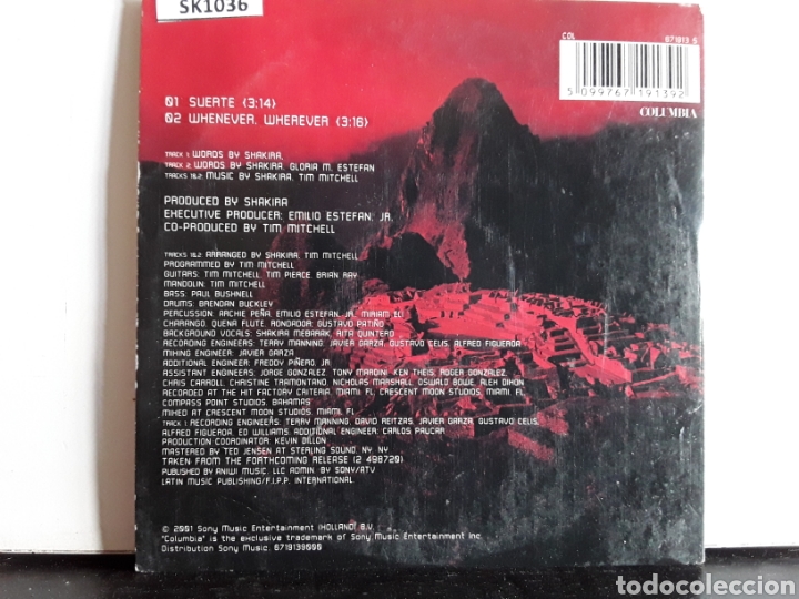 CDs de m&uacute;sica: Shakira &lrm;&ndash; Suerte - Foto 2