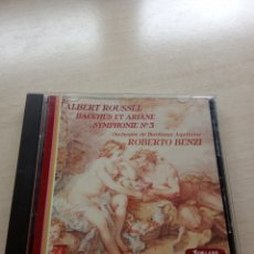 CDs de Música: CD. ALBERT ROUSSEL: BACCHUS ET ARIANE, SYMPHONIE N 3. ROBERTO BENZI.. Lote 342408668