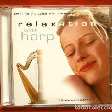CDs de Música: RELAXATION WITH HARP (CD NEW AGE) MUSICA DE RELAJACIÓN CON ARPA - SOOTHING THE SPIRIT WITH HARMONY. Lote 342553443