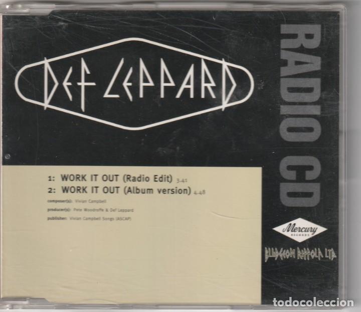 CDs de m&uacute;sica: DEF LEPPARD - WORK IT OUT (CDSINGLE MERCURY 1996) - Foto 1