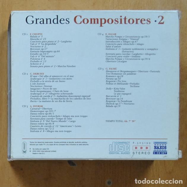 CDs de m&uacute;sica: VARIOS - GRANDES COMPOSITORES 2 - 5 CD - Foto 2