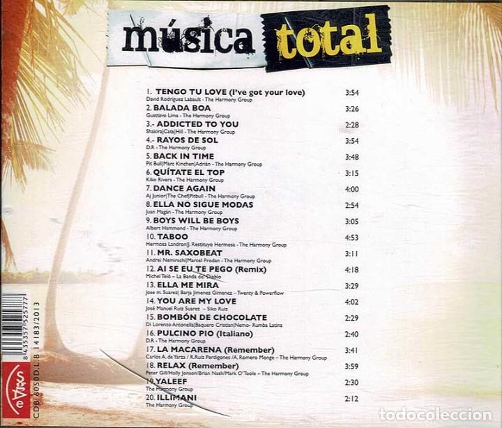 CDs de m&uacute;sica: M&uacute;sica Total Verano 2013 CD2. CD - Foto 2