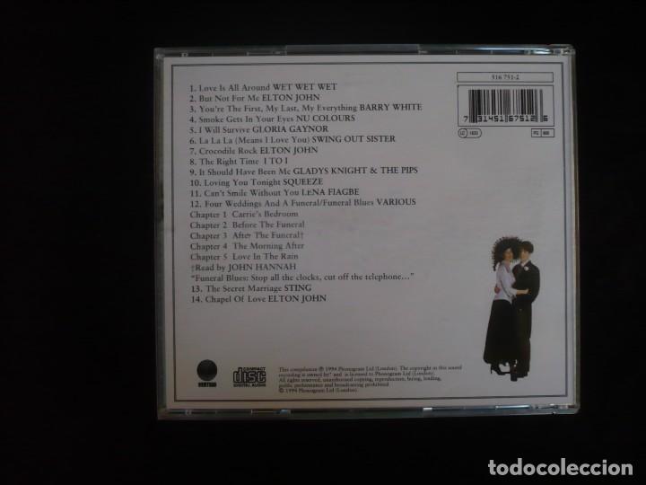 CDs de m&uacute;sica: cuatro bodas y un funeral - cd como nuevo - Foto 2