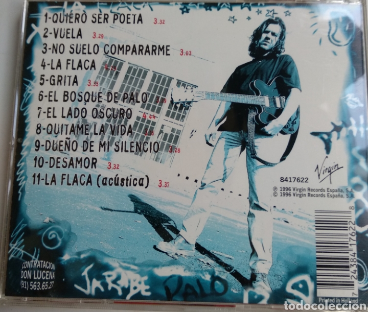 CDs de m&uacute;sica: *JARABE DE PALO, SPAIN, VIRGIN, 1996 - Foto 2