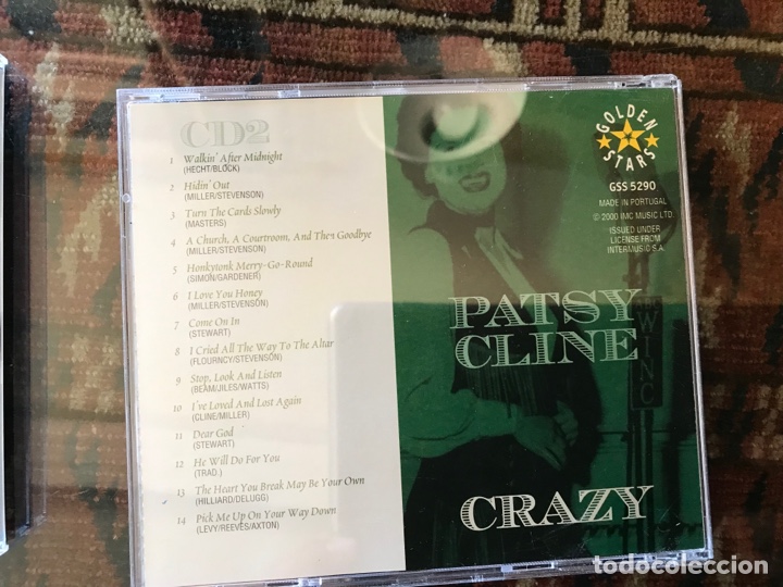 CDs de m&uacute;sica: Patsy Cline. Crazy. 2 CD&rsquo;s. Goleen stars. Muy dif&iacute;cil - Foto 3