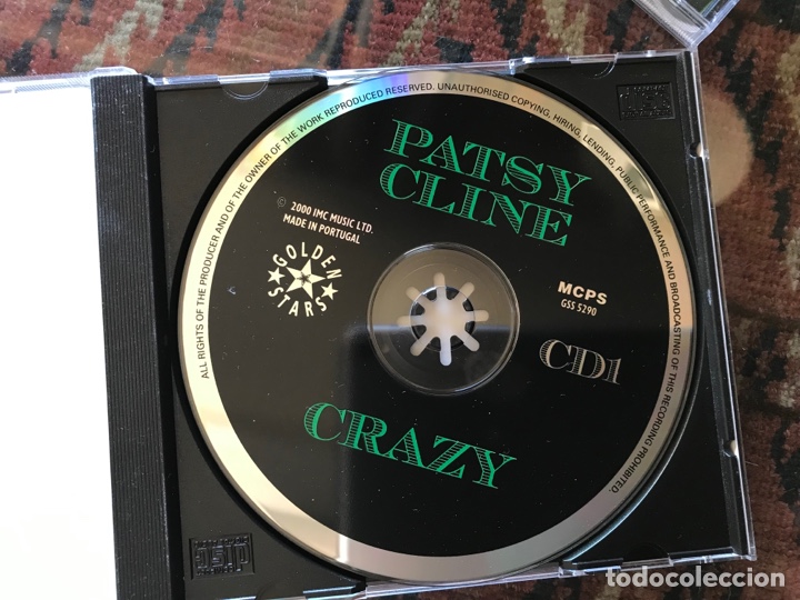 CDs de m&uacute;sica: Patsy Cline. Crazy. 2 CD&rsquo;s. Goleen stars. Muy dif&iacute;cil - Foto 4