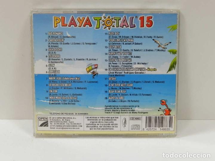 CDs de m&uacute;sica: DISCO CD. Playa Total 15. COMPACT DISC. - Foto 2