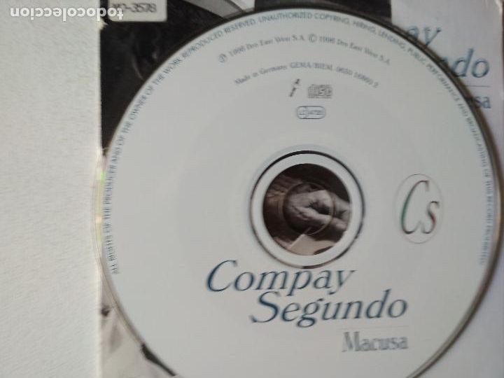 CDs de m&uacute;sica: compay segundo, macusa, 1996, cd single promocional - Foto 2