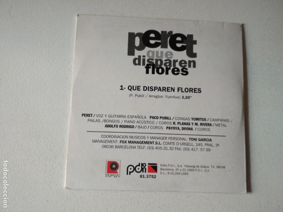 CDs de m&uacute;sica: Peret - Que Disparen Flores (CD, Single, Car) - Foto 3