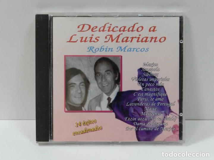 CDs de m&uacute;sica: DISCO CD. Robin Marcos &ndash; Dedicado A Lu&iacute;s Mariano. COMPACT DISC. - Foto 1