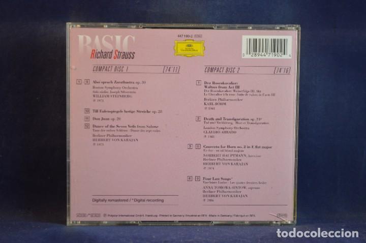 CDs de m&uacute;sica: RICHARD STRAUSS, KARAJAN, STEINBERG, B&Ouml;HM, ABBADO - BASIC RICHARD STRAUSS - 2 CD - Foto 2