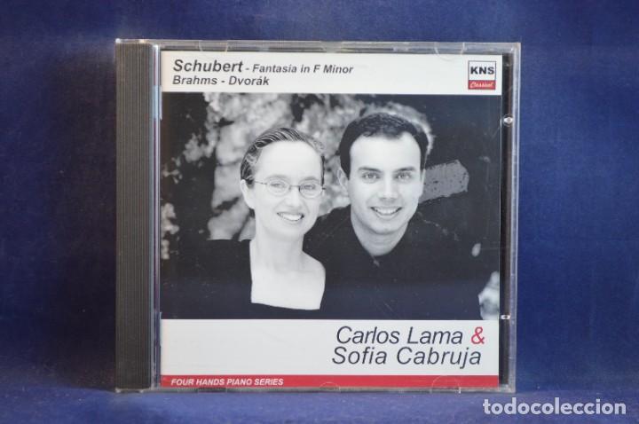 CDs de m&uacute;sica: CARLOS LAMA, SOFIA CABRUJA - SCHUBERT, BRAHMS, DVORAK - CD - Foto 1