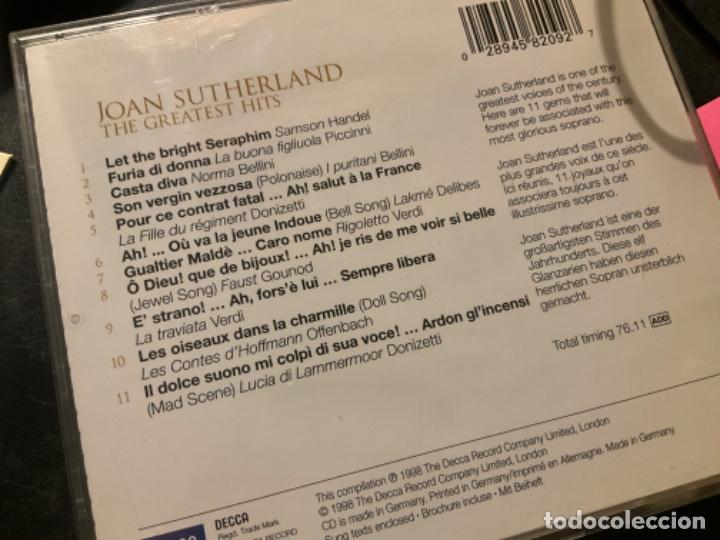 CDs de m&uacute;sica: Joan Sutherland greatest hits. CD. - Foto 2