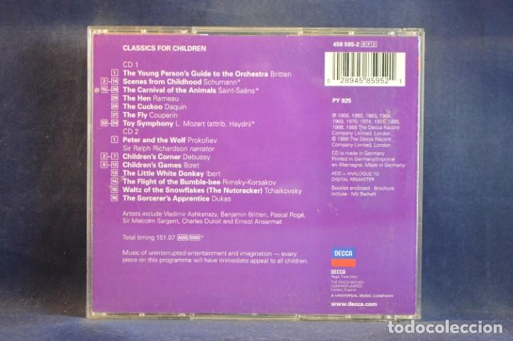 CDs de m&uacute;sica: VARIOUS - CLASSICS FOR CHILDREN - 2 CD - Foto 2