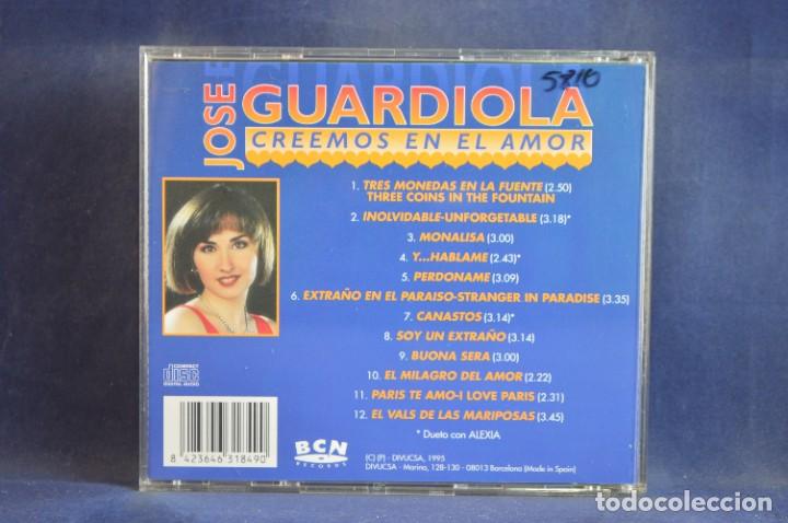 CDs de m&uacute;sica: JOSE GUARDIOLA - CREEMOS EN EL AMOR - CD - Foto 2