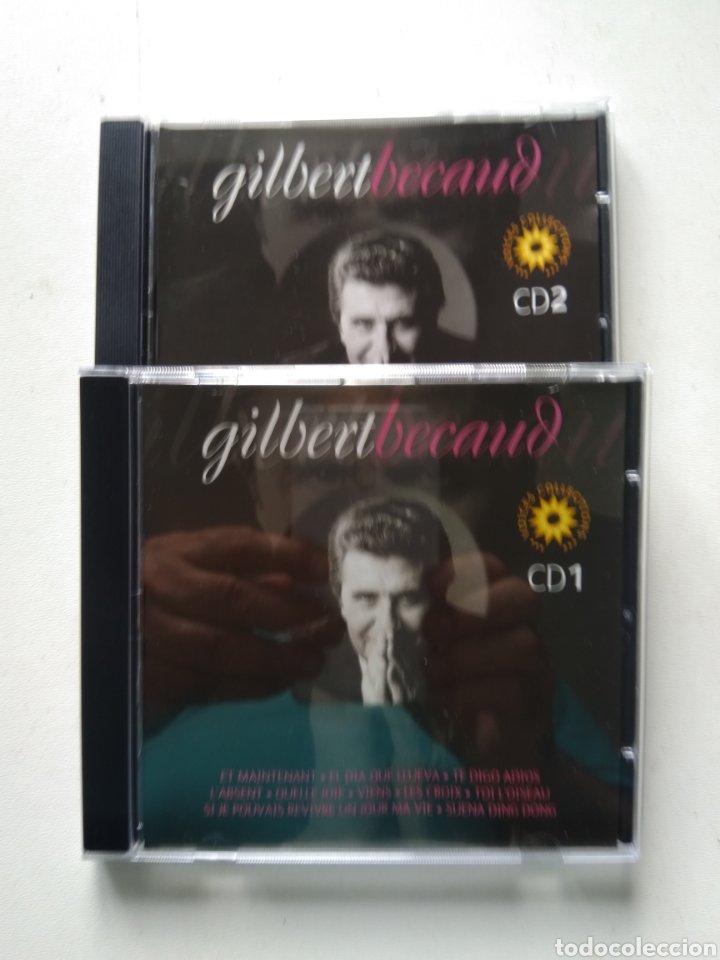 CDs de m&uacute;sica: CD GILBERT BECAUD LO MEJOR DE DOBLE CD - Foto 2