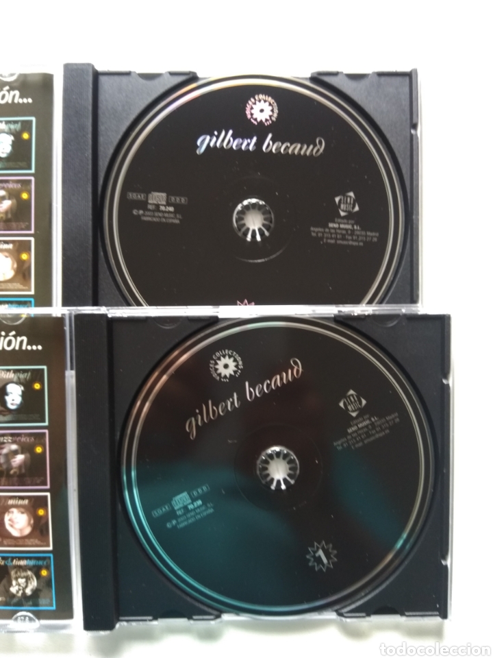 CDs de m&uacute;sica: CD GILBERT BECAUD LO MEJOR DE DOBLE CD - Foto 3