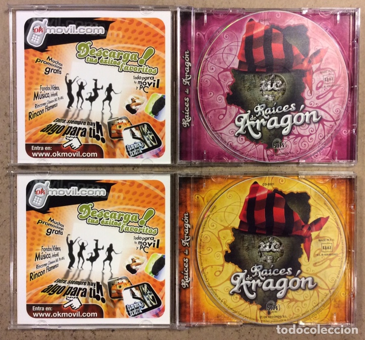 CDs de m&uacute;sica: RA&Iacute;CES DE ARAG&Oacute;N. 2 CDS. OK RECORDS. - Foto 2