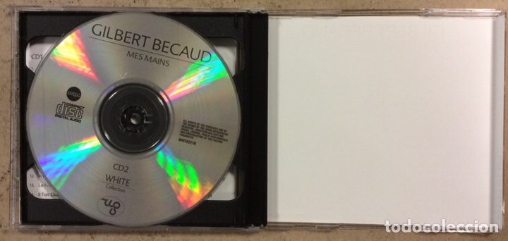 CDs de m&uacute;sica: GILBERT BECAUD &ldquo;MES MAINS&rdquo;. 2 CDS. WHITE COLLECTION. - Foto 3