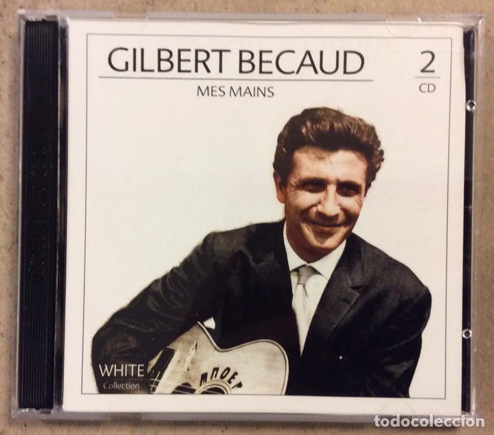 CDs de m&uacute;sica: GILBERT BECAUD &ldquo;MES MAINS&rdquo;. 2 CDS. WHITE COLLECTION. - Foto 1