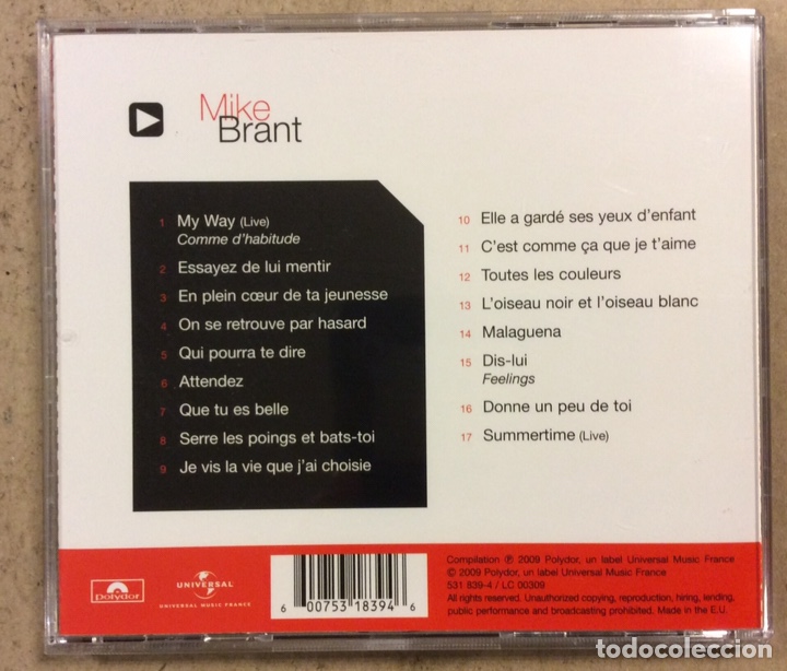 CDs de m&uacute;sica: MIKE BRYANT. CD. MASTERSERIE. POLYDOR 2009. - Foto 3