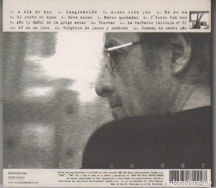 CDs de m&uacute;sica: Luis Eduardo Aute cd A d&iacute;a de hoy 2007 - Foto 2