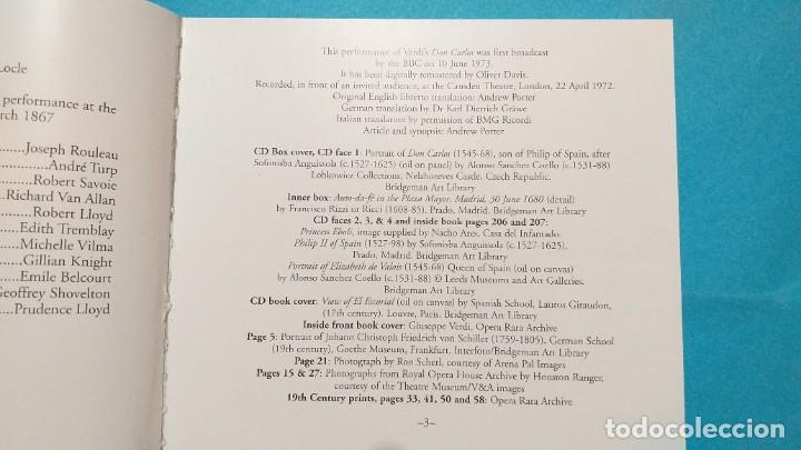 CDs de m&uacute;sica: GIUSEPPE VERDI - DON CARLOS - Foto 10