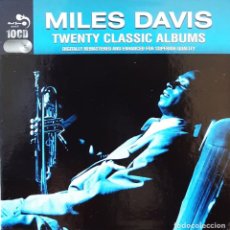 CDs de Música: MILES DAVIS - TWENTY CLASSIC ALBUMS - 10CD + LIBRETO COOKIN', MILESTONES, BIRTH OF THE COOL.... Lote 343945703