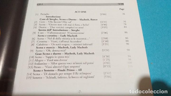CDs de m&uacute;sica: GIUSEPPE VERDI - MACBETH (PRIMERA VERSI&Oacute;N DE 1847) - Foto 8
