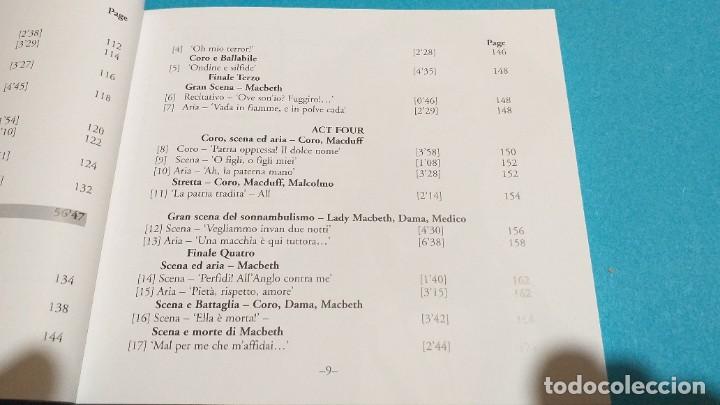 CDs de m&uacute;sica: GIUSEPPE VERDI - MACBETH (PRIMERA VERSI&Oacute;N DE 1847) - Foto 10