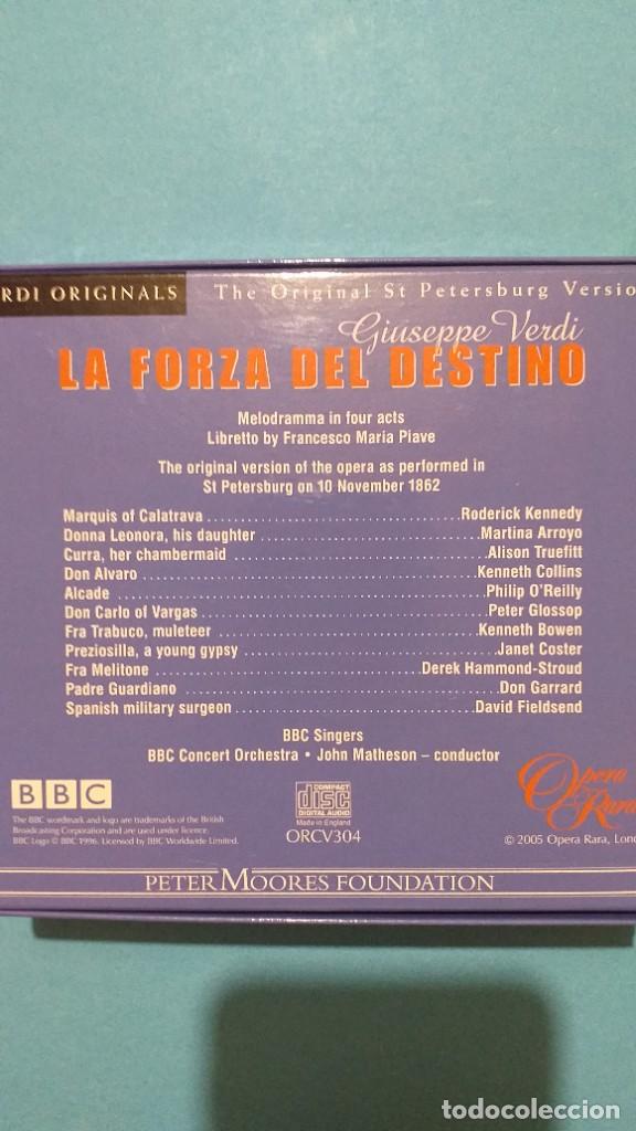CDs de m&uacute;sica: GIUSEPPE VERDI - LA FORZA DEL DESTINO - VERSI&Oacute;N ORIGINAL DE 1862 - Foto 2