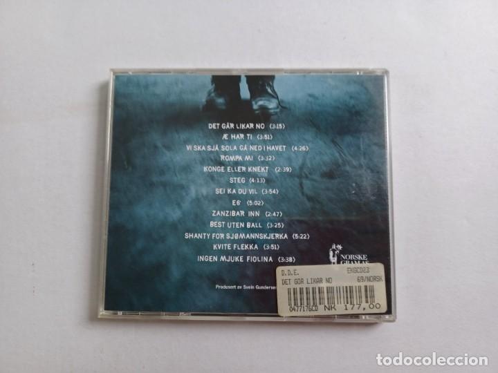 CDs de m&uacute;sica: D.D.E. DET GAR LIKAR NO CD 1996 NORUEGA - Foto 3