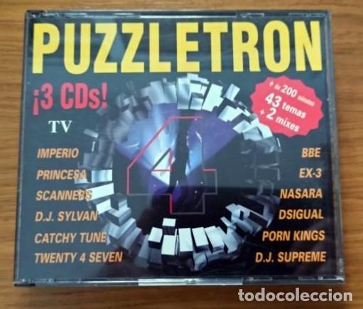 CDs de m&uacute;sica: RECOPILATORIO MUSICAL de 3 CDS &rdquo;PUZZLETRON 4&rdquo; - Foto 1