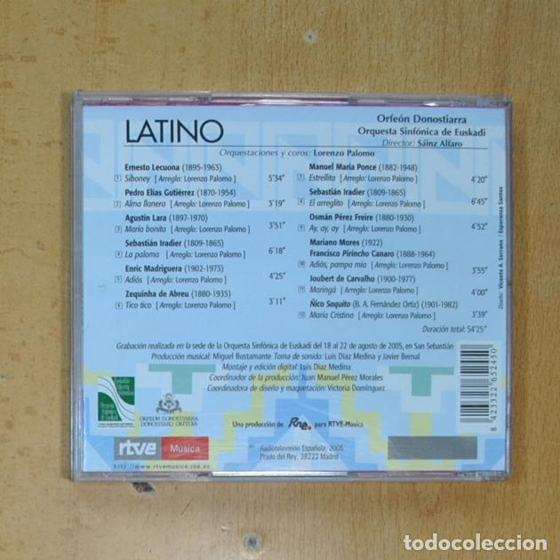 CDs de m&uacute;sica: ORFEON DONOSTIERRA - LATINO - CD - Foto 2