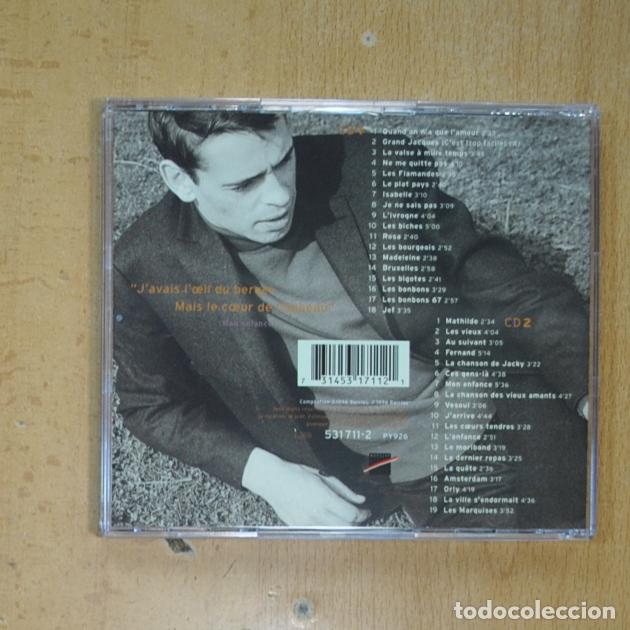 CDs de m&uacute;sica: JACQUES BREL - QUANDON N A QUE L AMOUR - 2 CD - Foto 2