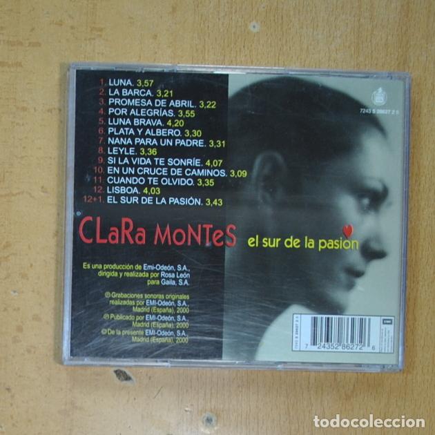 CDs de m&uacute;sica: CLARA MONTES - EL SUR DE LA PASION - CD - Foto 2