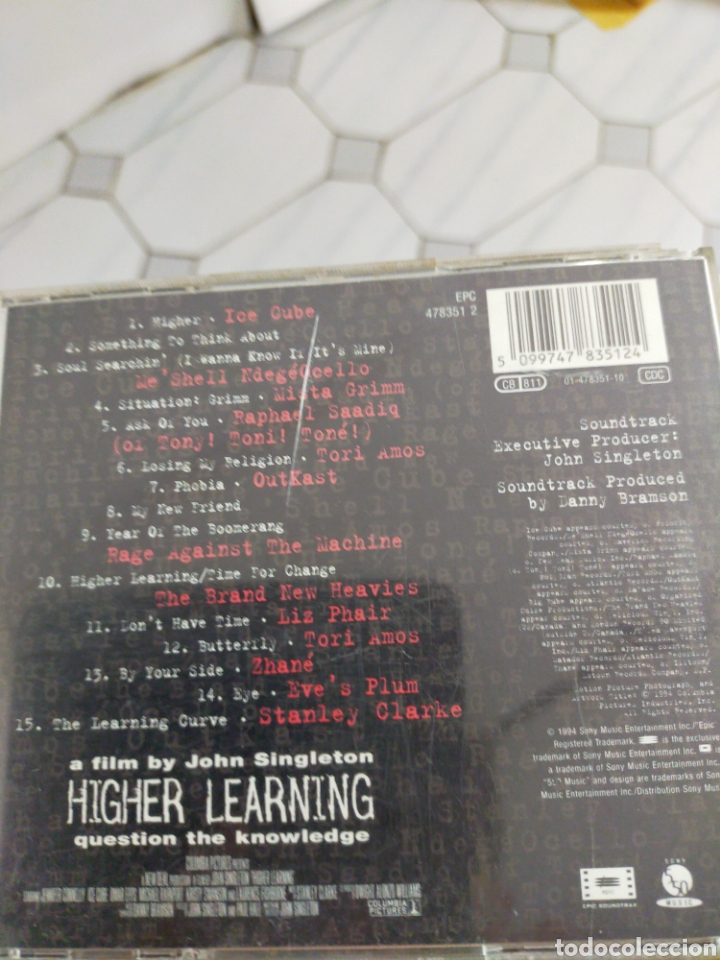 CDs de m&uacute;sica: HIGHER LEARNING MUSIC FROM THE MOTION PICTURE CD - Foto 2