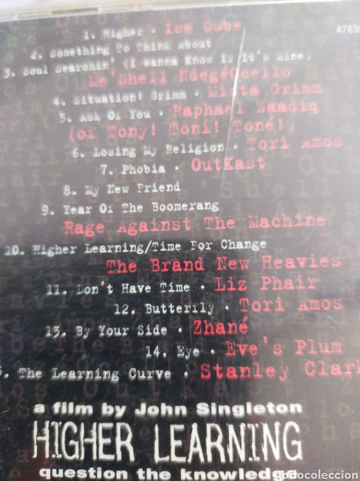 CDs de m&uacute;sica: HIGHER LEARNING MUSIC FROM THE MOTION PICTURE CD - Foto 3