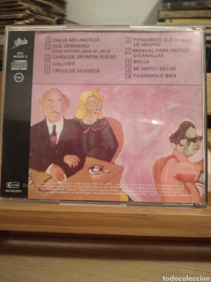 CDs de m&uacute;sica: JOAQUIN SABINA - MALAS COMPA&Ntilde;IAS - ES. - Foto 2