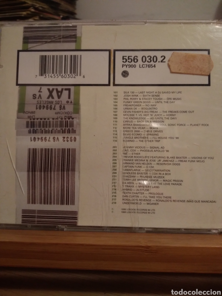 CDs de m&uacute;sica: DOBLE CD - CARL COX - NON STOP - 98/01 - - Foto 2