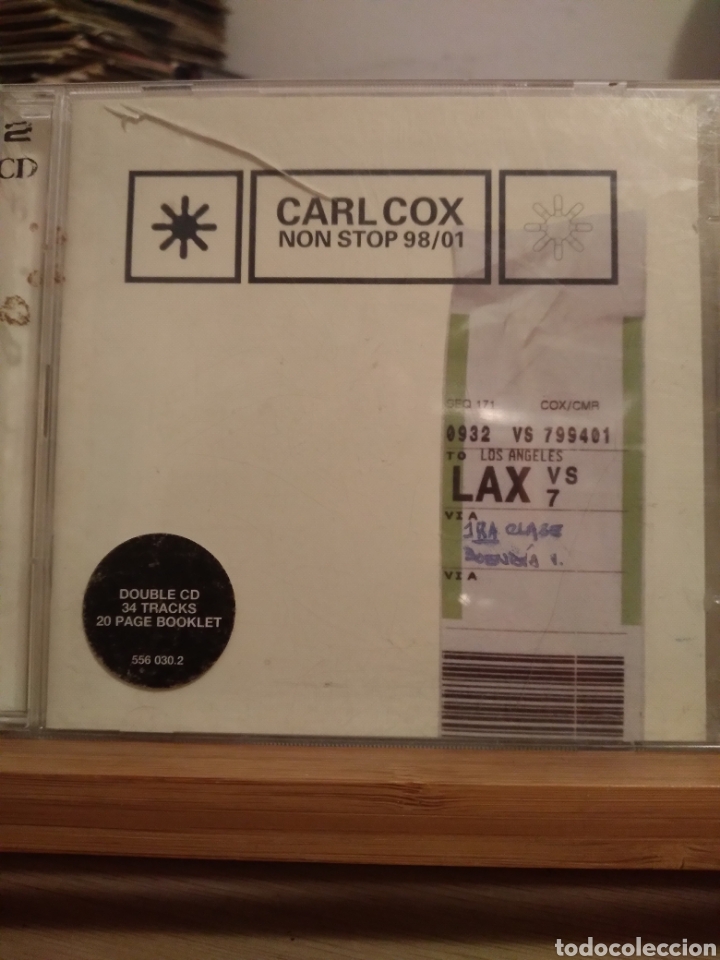 CDs de m&uacute;sica: DOBLE CD - CARL COX - NON STOP - 98/01 - - Foto 1